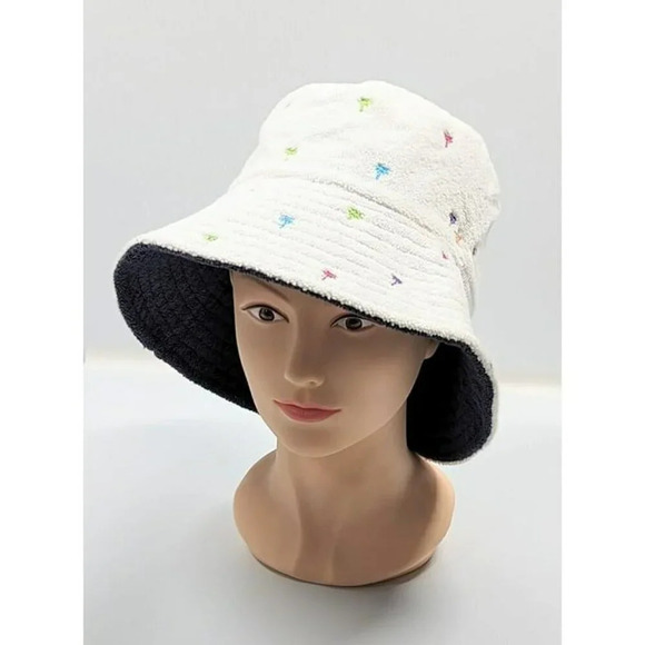 Jocelyn Women's The Palm Beach Bucket Hat in White O/S (MSRP $75) - Picture 6 of 7